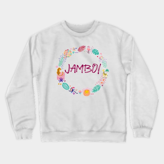 Jambo! (for light fabrics) Crewneck Sweatshirt by 5571 designs